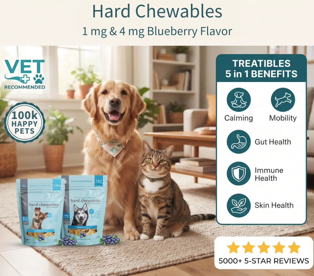 Blueberry hard chewable 5 in 1 graphic