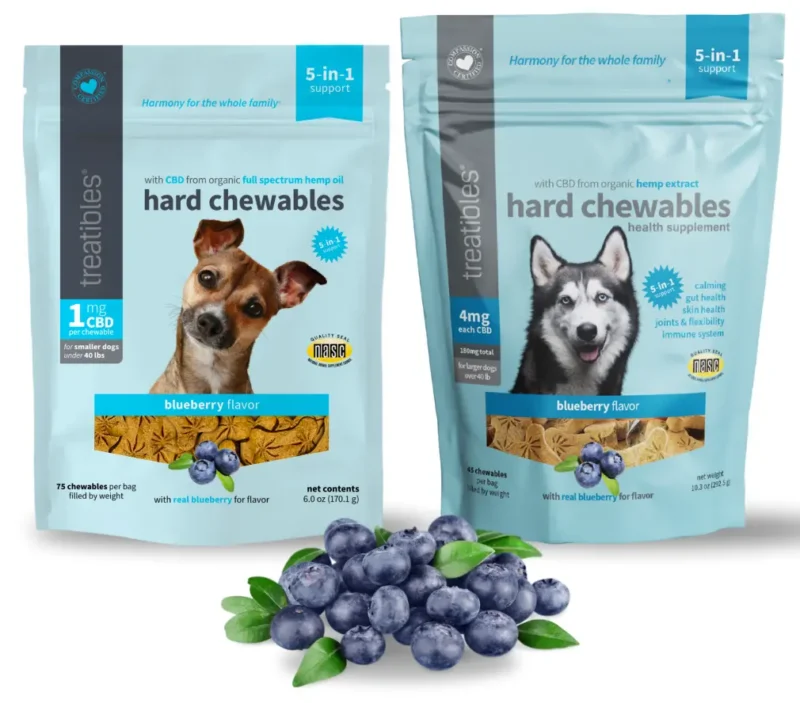 Treatibles Blueberry flavored CBD Hard Chewables product image