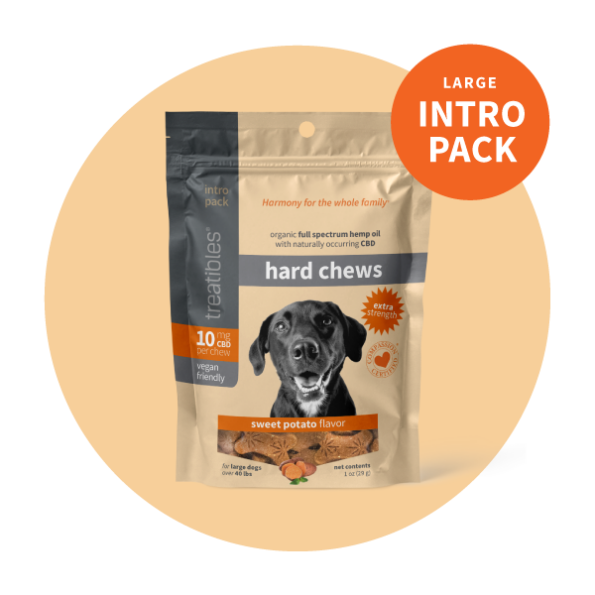 Intro Pack Extra Strength CBD Sweet Potato Hard Chews for Dogs