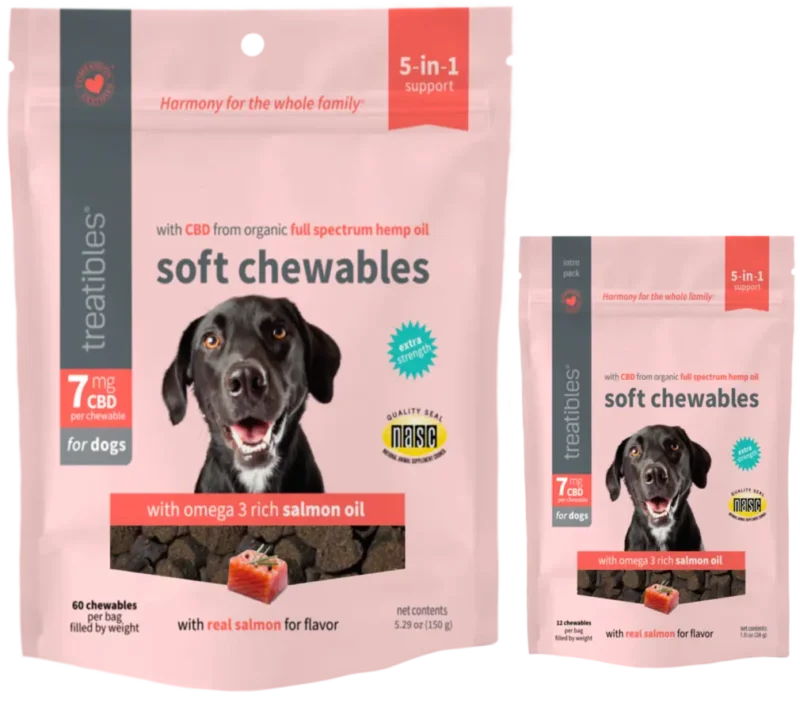 7 mg Extra Strength with Salmon Oil Soft Chewables Duo
