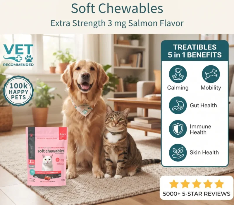Extra Strength 3mg Salmon for cats 5 in 1 graphic