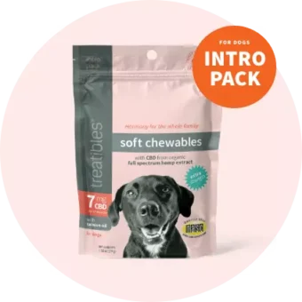 Intro Pack packaging for 7 mg CBD Extra Strength Soft Chewables