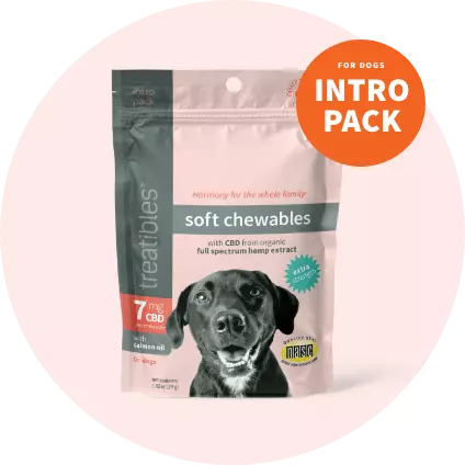 Intro Pack packaging for 7 mg CBD Extra Strength Soft Chewables