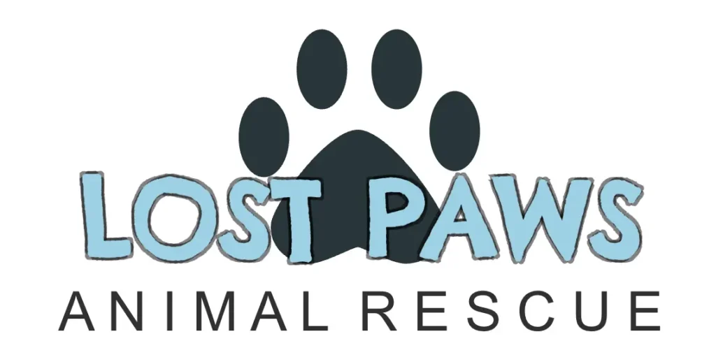 Lost paws rescue logo