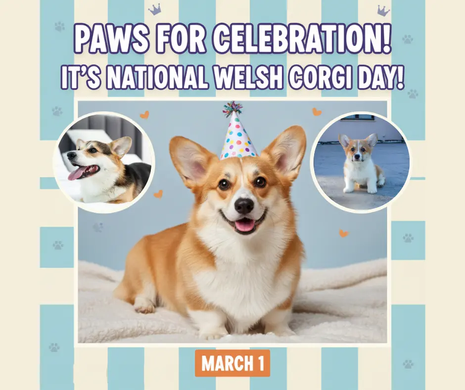National Welsh Corgi Day blog graphic