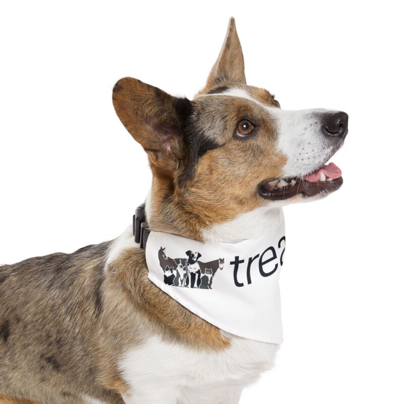 Treatibles Pet Collar Bandana (White)
