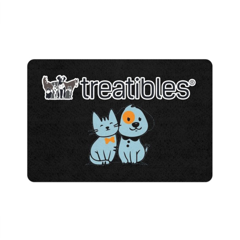 Treatibles Pet Food Mat (Black)
