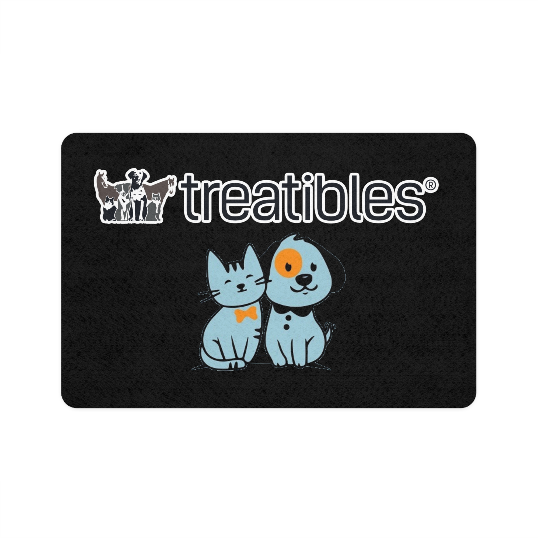 Treatibles Pet Food Mat (Black)