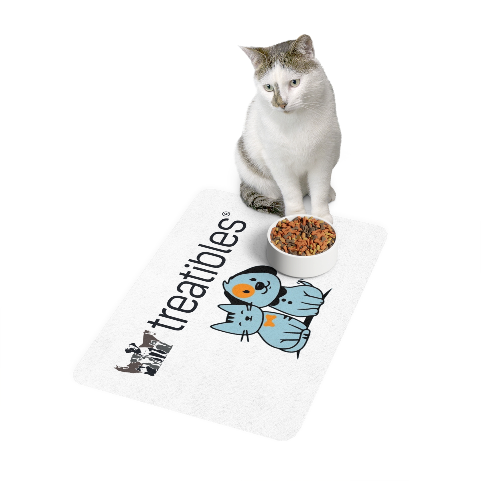 Treatibles Pet Food Mat (White) - Image 3