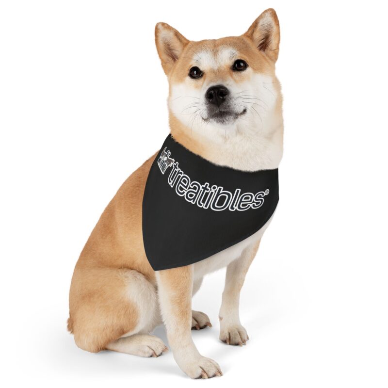 Treatibles Pet Collar Bandana (Black)