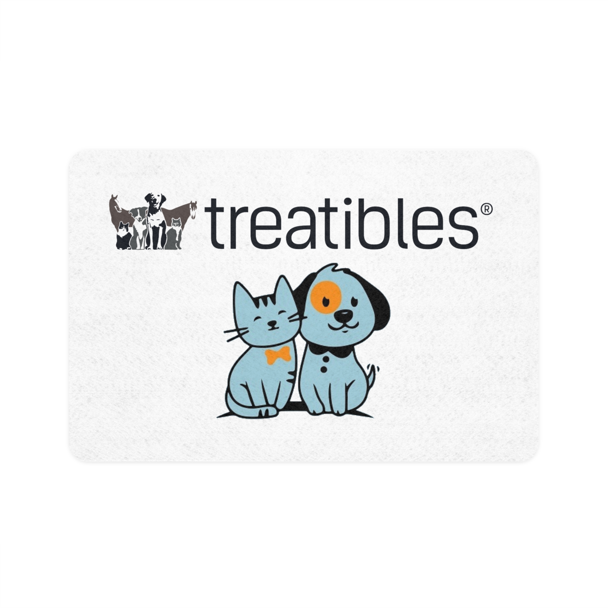 Treatibles Pet Food Mat (White)