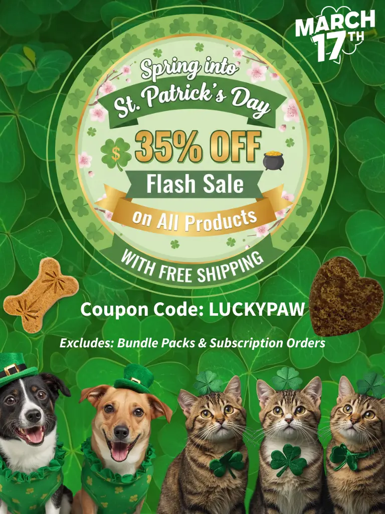 Lucky Paw St. Patrick's Day sale Mobile Banner