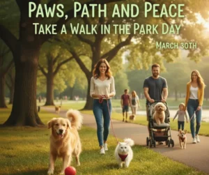 Take a walk in the park day blog graphic