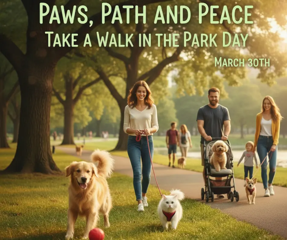 Take a walk in the park day blog graphic