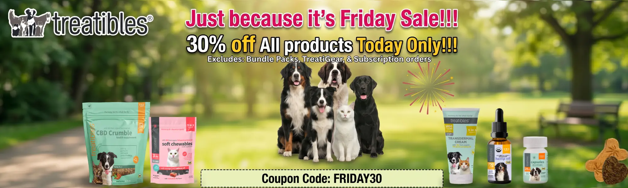 Because it's Friday sale banner