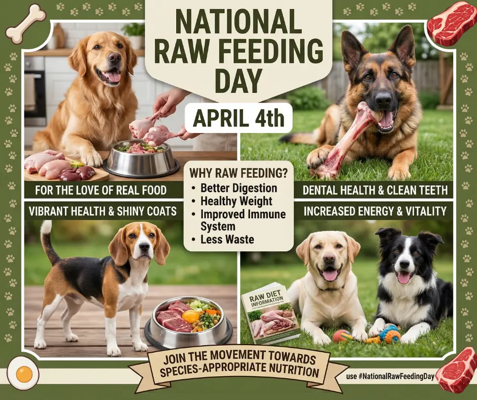 Raw feeding week blog graphic