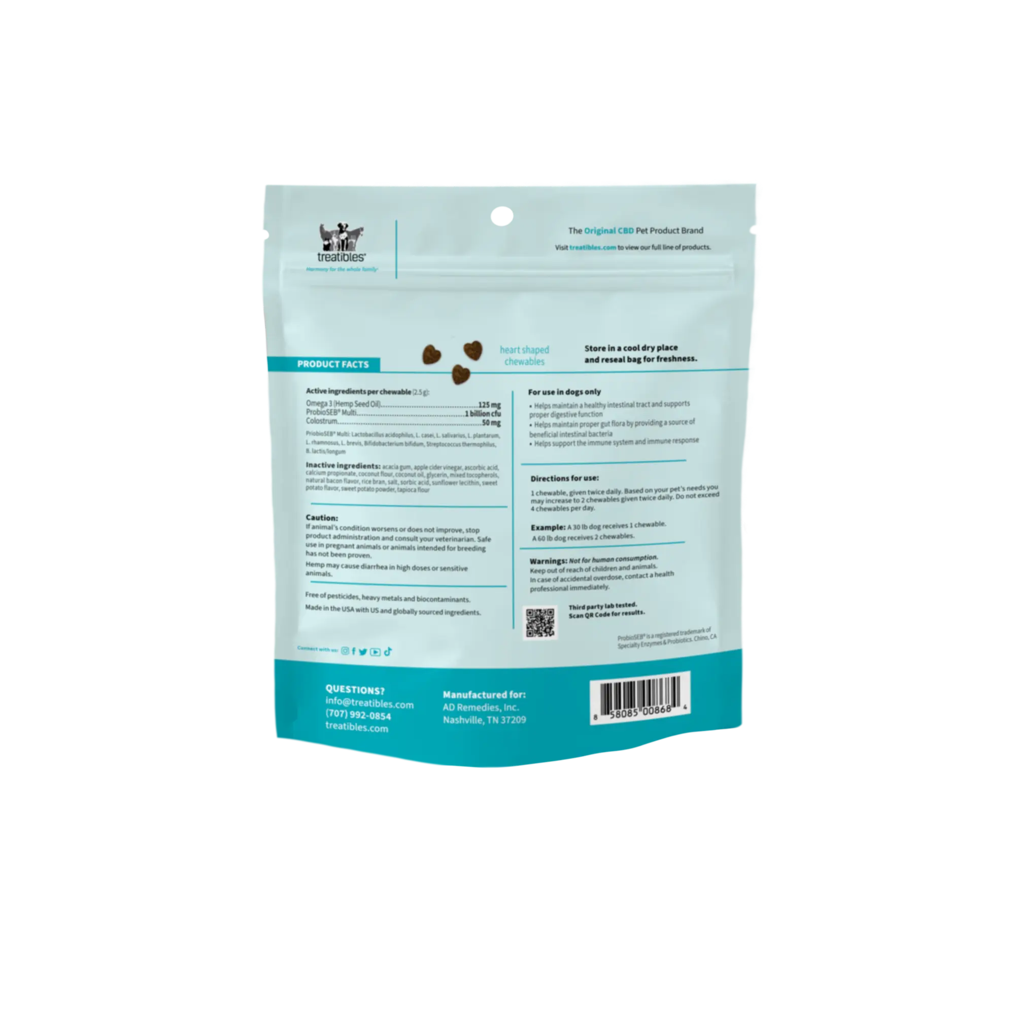 Happy Tummy Probiotic <br>Soft Chewables for dogs - Image 3