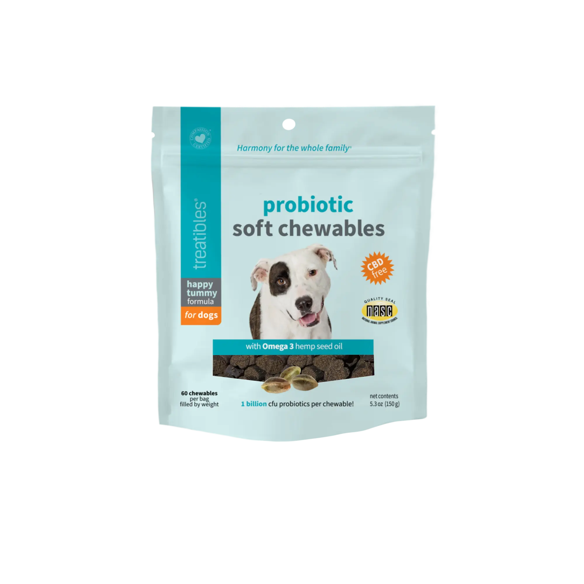 Happy Tummy Probiotic <br>Soft Chewables for dogs - Image 2