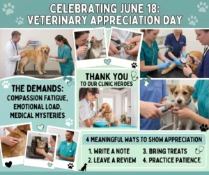June 18 is Veterinary Appreciation Day Blog Graphic