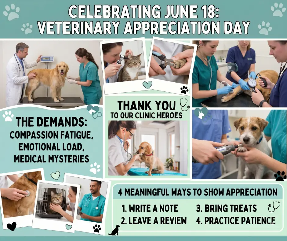 June 18 is Veterinary Appreciation Day Blog Graphic