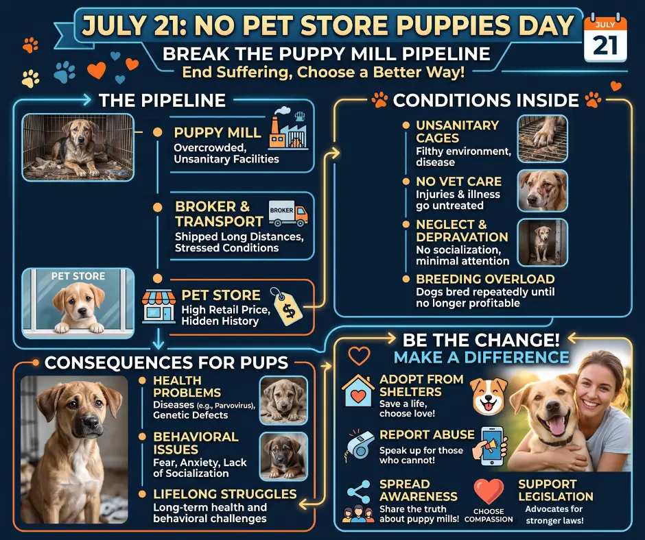No Pet Store Puppies Day Blog Graphic