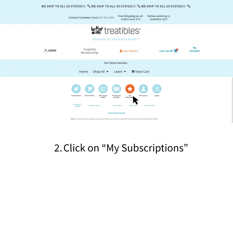 Click on My Subscriptions image