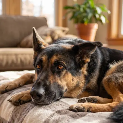 stress free image of a dog