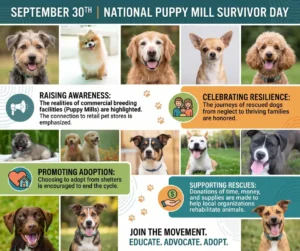 National Puppy Mill Day blog Graphic
