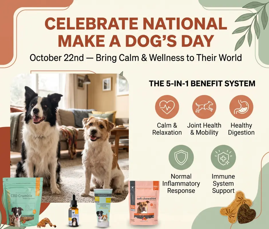 National Make a dog’s day blog graphic